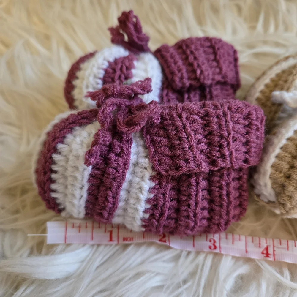 Handmade Crochet Baby Booties Set